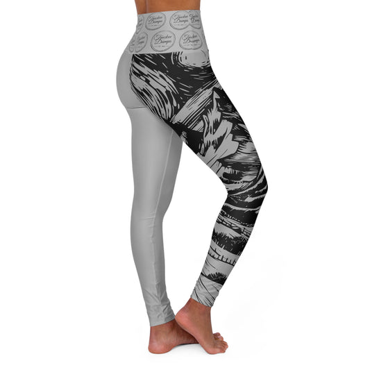 Truckee Dumps High Waisted Yoga Leggings (Van Gogh Style)