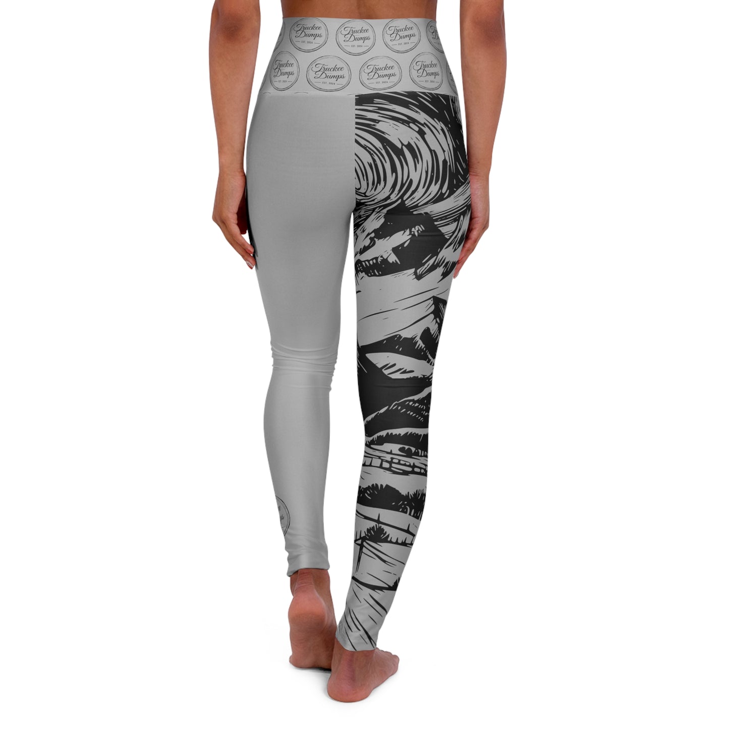 Truckee Dumps High Waisted Yoga Leggings (Van Gogh Style)