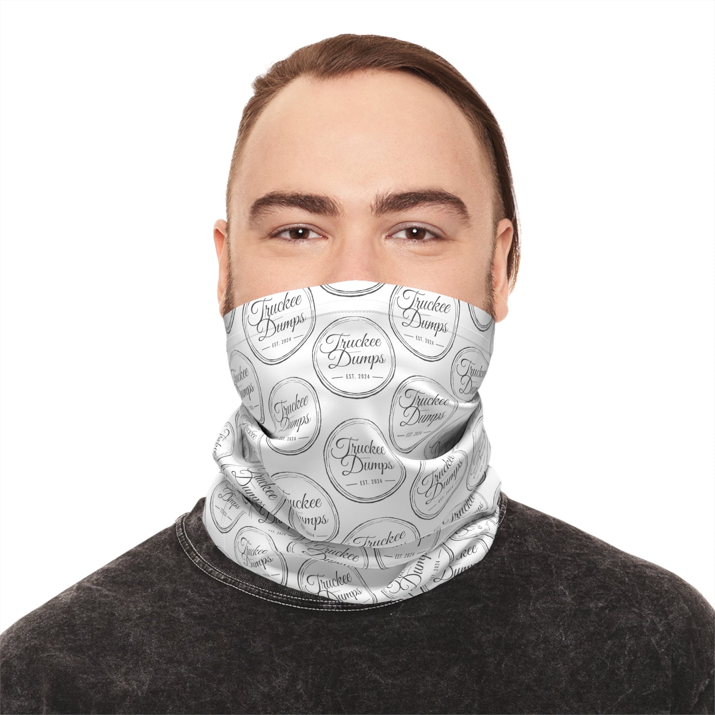 Truckee Dumps Midweight Neck Gaiter (White)