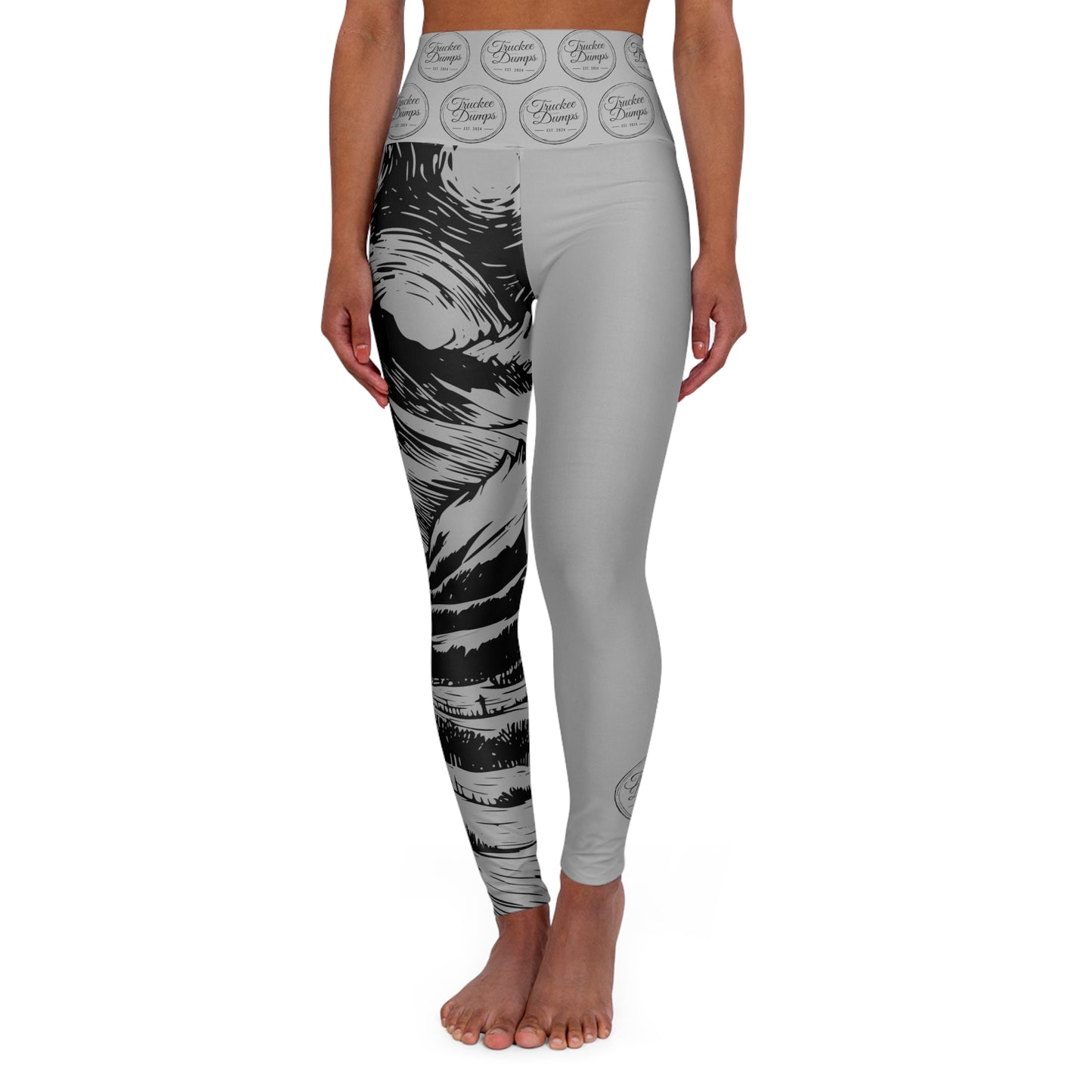 Truckee Dumps High Waisted Yoga Leggings (Van Gogh Style)